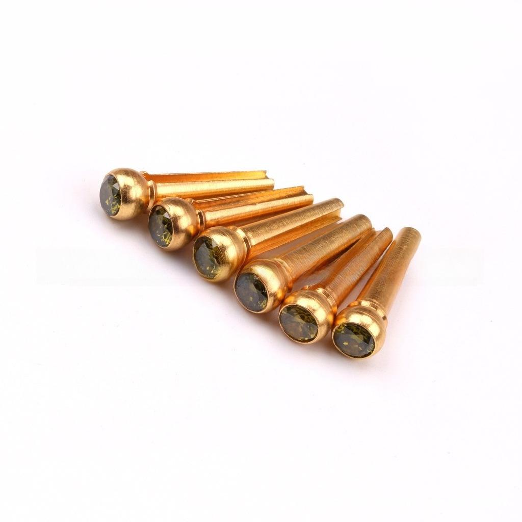 Acoustic Guitar Brass Saddle Extends Sustain String Pins Pure Copper Guitar String Pins Acoustic Guitar String Pins