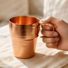Copper Cup with Side Handle Shatter-Resistant Drinkware Long-Lasting for Camping