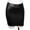 European and American Style Matte High Waist PU Leather Mini Skirt - Slim Fit, Sexy, Hip-Hugging Design