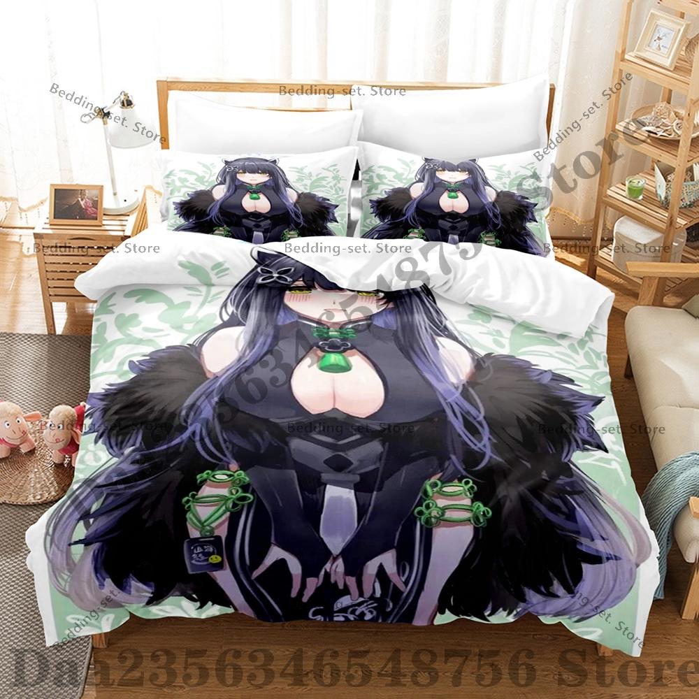 Comforter Sunohara Shun Blue Archive Bedding Set Single Twin Full Queen King Size Bed Set Adult Bedroom s Anime Bed