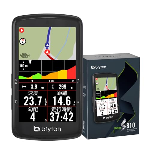 

Bryton Rider S810 (body only) | GPS Cycling Computer with 3.5-inch Color Touchscreen, Up to 50 Hours Battery Life, Map Display & Navigation Function,