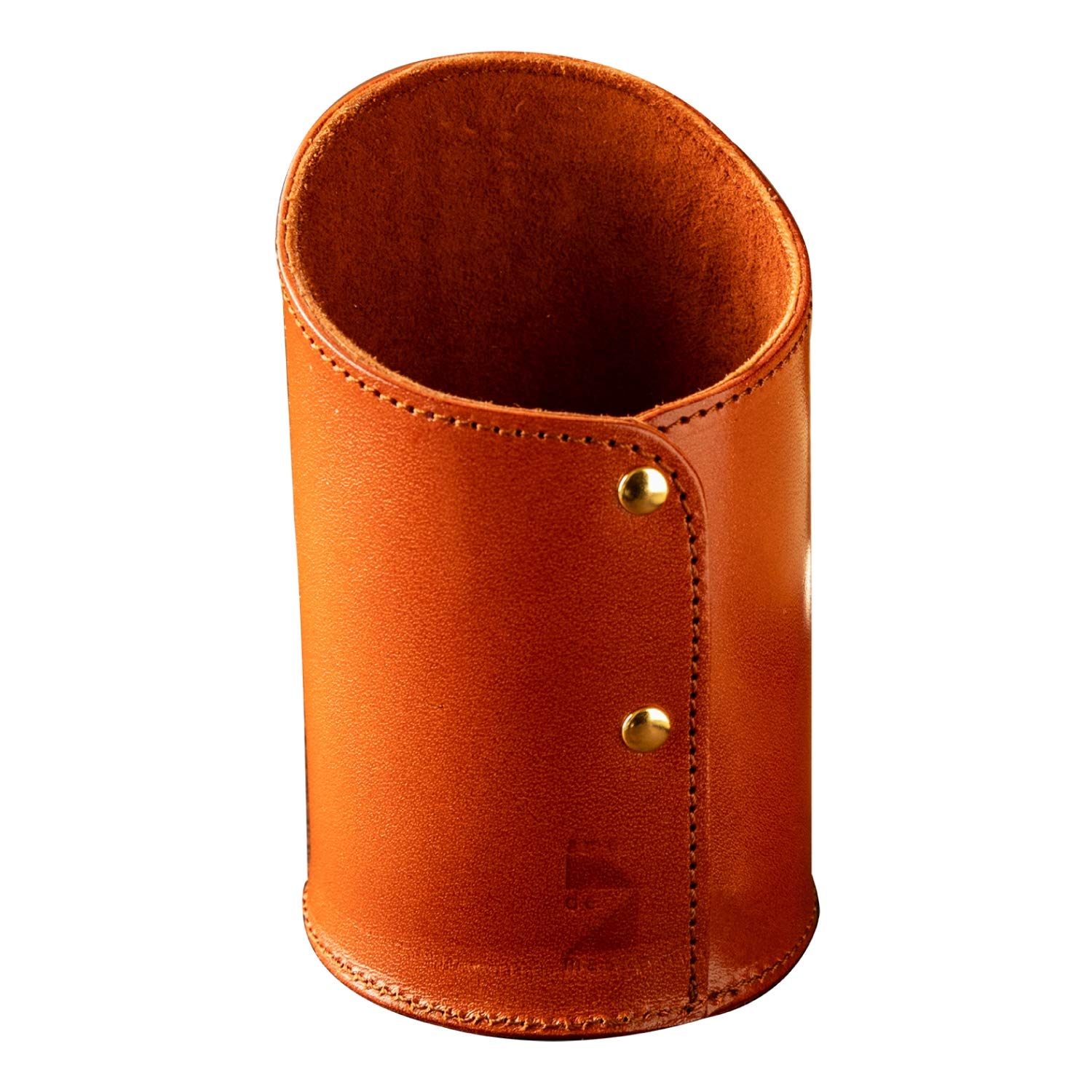 

de Pen Holder Tochigi Leather Cylindrical Genuine Leather Made in Japan Accessories Pen Holder Handmade Simple R Brown [Am Mas] PH-023