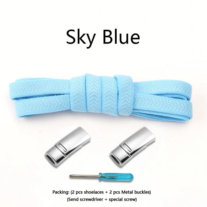 Elastic Laces Sneakers Magnetic Shoelaces Without ties 8mm Flat  Rubber Shoelace Tennis No Tie Shoe laces Shoes Accessories