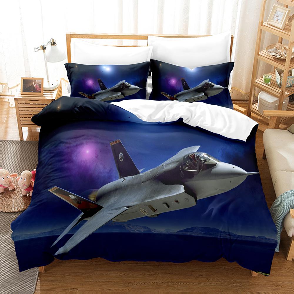 3DThe Plane Bedding Sets Duvet Cover Set With Pillowcase Twin Full Queen King Bedclothes Bed Linen