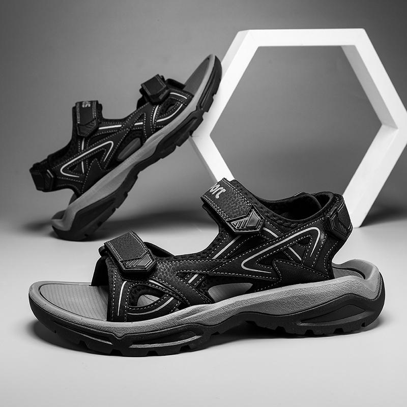Nuovi Sandali Estivi da Uomo Outdoor Classici Morbidi Taglia Grande Sandali da Spiaggia Scarpe da Guado con Plateau Sneakers da Uomo Sandali Romani Antiscivolo