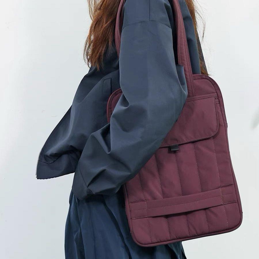 

Multipurpose Shoulder & Tote Bag - iPad/Laptop Protective Commuter Bag (15-inch) винный/красный