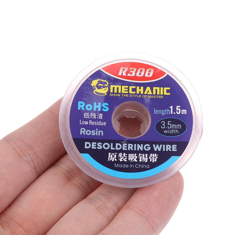 1 Piece Desoldering Braid Pcb Welding Rework Tool Mechanic Desoldering Wire Solder Wick Tin Remover 1.5 Meters Length
