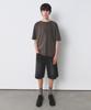 INSILENCE Faded Graphic T-Shirt Brown