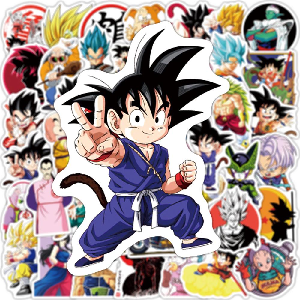 10/30/50pcs Japanese Cartoon Dragon Ball Stickers Son Goku Graffiti Sticker for Kid DIY Journal Computer Skateboard Cool Decal