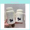 Cat Pattern Insulated Large Capacity Water Bottle With Leakproof Lid For Students And Commuters