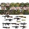 Non-Toxic Moc Ww2 The Vietnam War Military Soldeirs Building Blocks Vietnamese American Army Infantry Helmets Weapons Bricks Toys Children