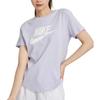 Nike Sportswear Essentials Women'ss Retro Logo Print Crewneck T-Shirt Purple DX7907-536