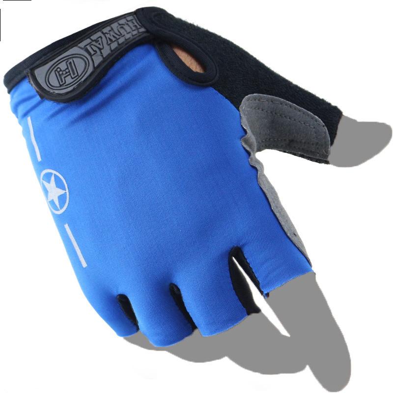 Spring and Summer Riding Half Finger Gloves Thin Bicycle Mountain Bike Motorcycle Motorcycle Men and Women Shock Absorption Cycling Gloves