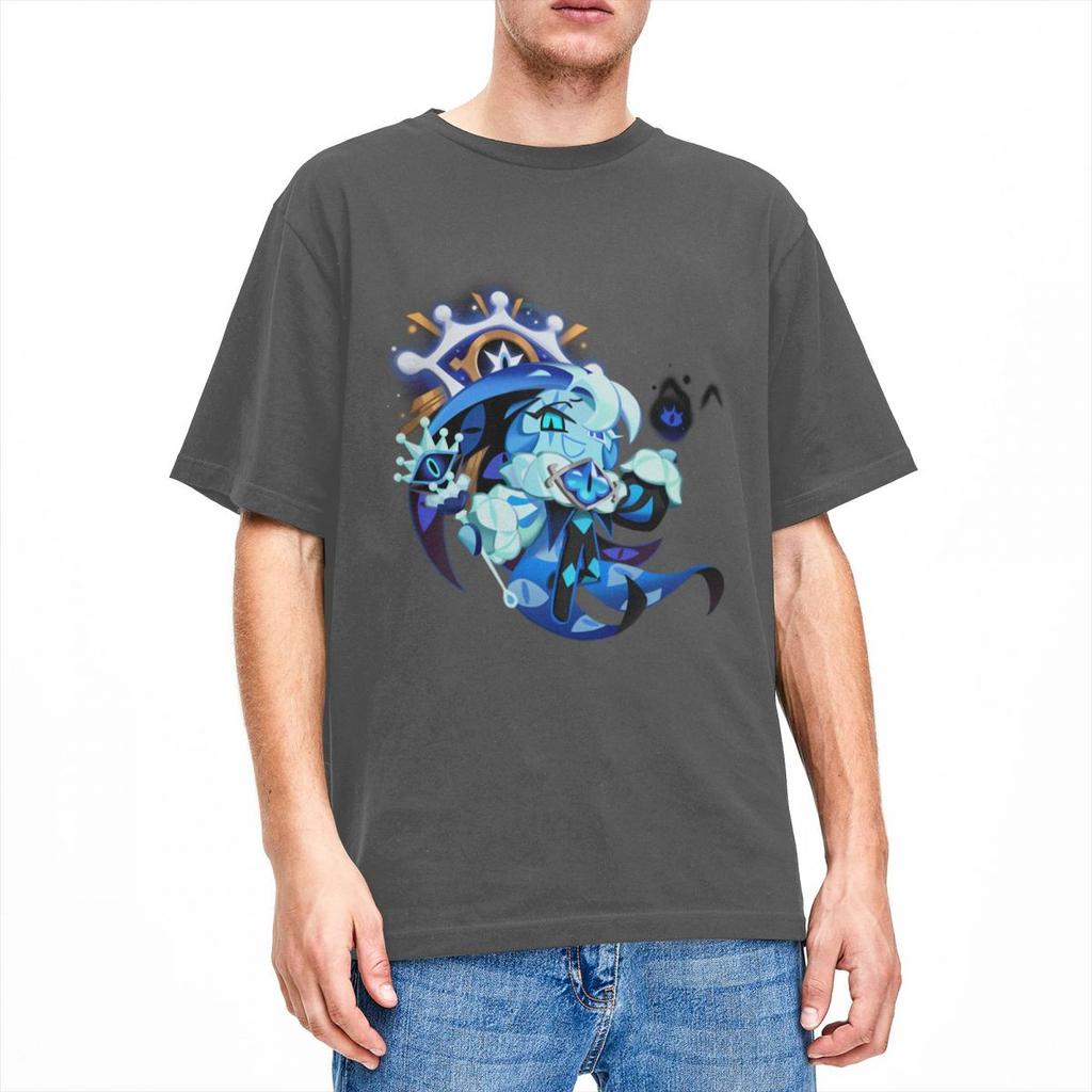 Shadow Milk Cookie Run Kingdom Men Women T Shirt Cute Cartoon Anime Tee Shirt Short Sleeve TShirt 100 Cotton Adult Clothes