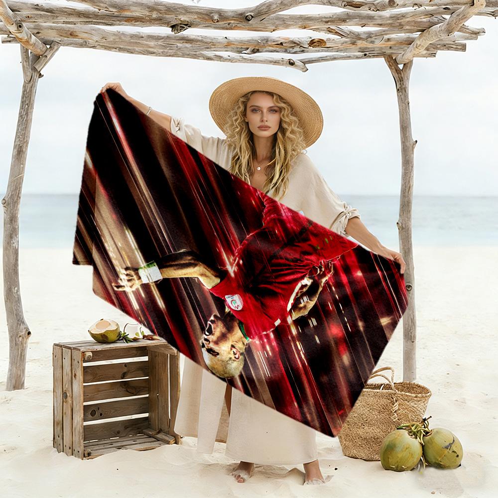 Goalkeeper Action Beach Towel Super Soft & Absorbent Comfortable Lightweight Perfect for Traveling Yoga Camping and Swimming