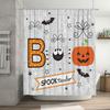 Halloween Decor Shower Curtain Waterproof Fabric Home Decorations Halloween Party Decoration for Bat Pumpkin Spider Seasonal Dec