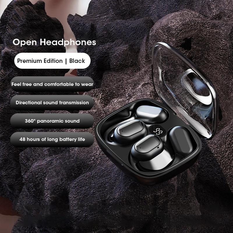 Wireless Earbuds Bluetooth 5.3 Waterproof Noise Reduction Sports Earphones with Ear Hooks Stereo Headset for Running and Sports