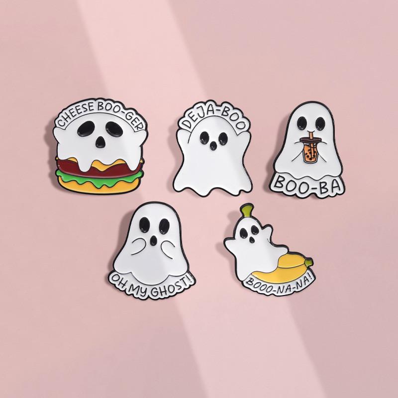 Fun Whimsical And Cartoon Ghost Brooch Stylish And Personalized Gift For Enthusiasts Halloween