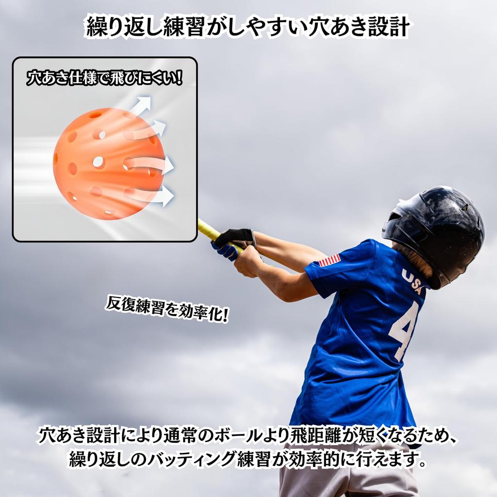 Charmoon Baseball Schlagtraining Bälle, 72mm, Hart, Niedrig fliegend, mit Aufbewahrungstasche, 12er-Pack (24 Bälle, Gelb)