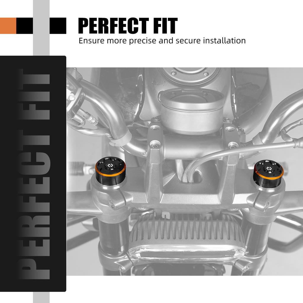 For Harley Sportster S RH1250S 2021-2024 NICECNC Upper Fork Stem Nut Covers Caps RH 1250S RH1250 S RH 1250 S 2021 2022 2023 2024