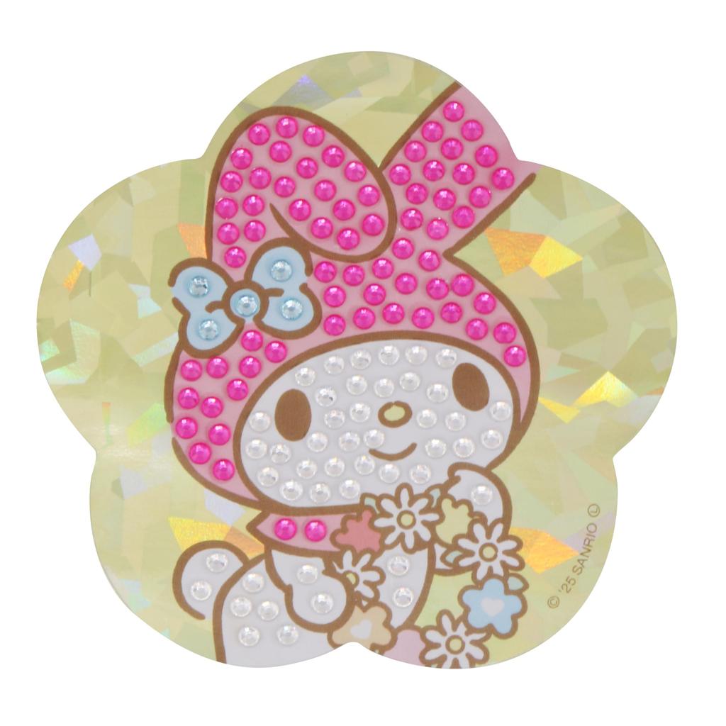 Maruka Sanrio Glitter Gem Sticker My Ages 6 and 175597 Kit, Melody, Up,