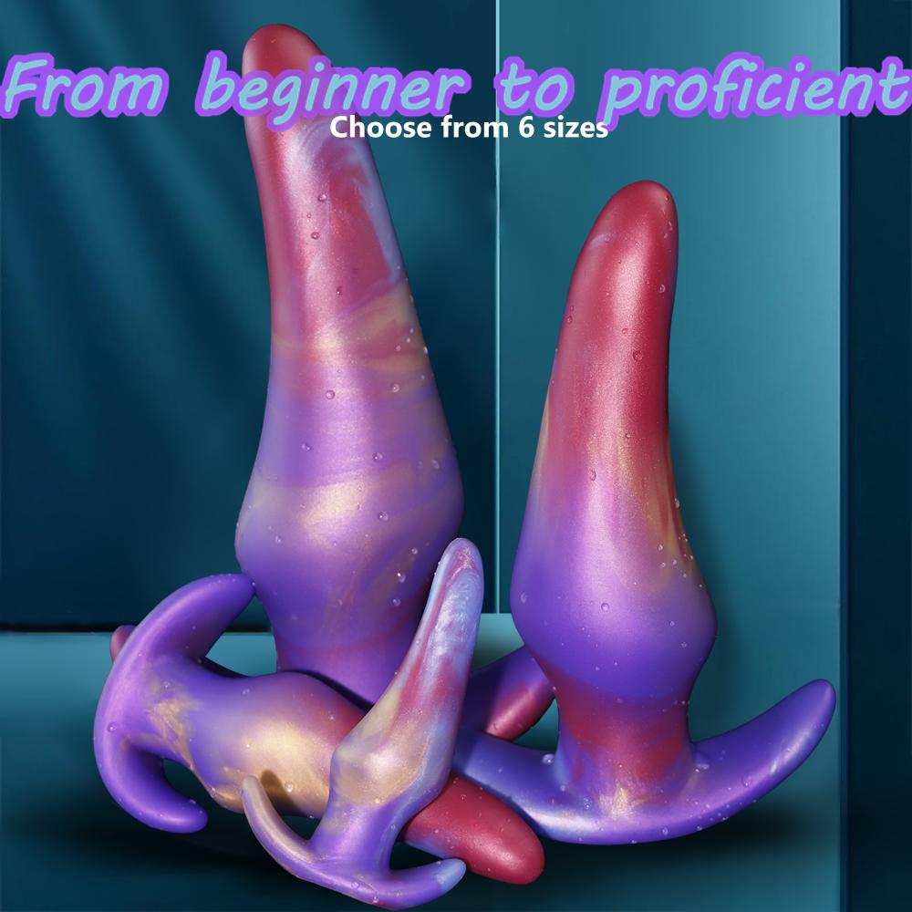 Wearable Silicone Anal Plug G-Spot Clitoral Vaginal Stimulator Anti Drop Soft Anal Plugs Prostate Massage Liquid Silicone Huge Butt Plug Masturbator