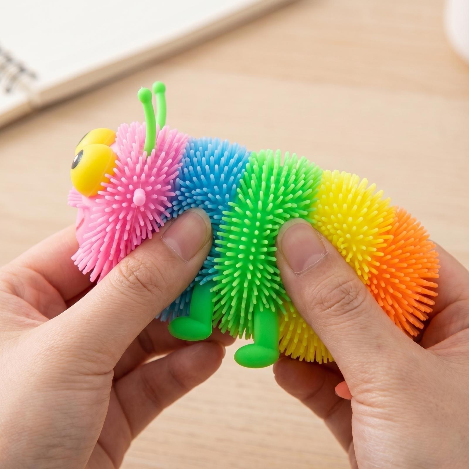 

Caterpillar Toys Worm Stress-Relieving Toys Suitable For Party Gifts Birthdays And Creative Games(Random Color) One Size