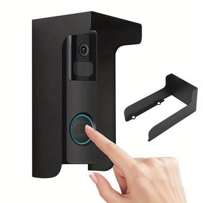 1 Pc Ring Doorbell Protector Waterproof Anti-Glare Rain Cover Steel Windproof Door Bell Cover Doorbell Weather-Blocking Cover