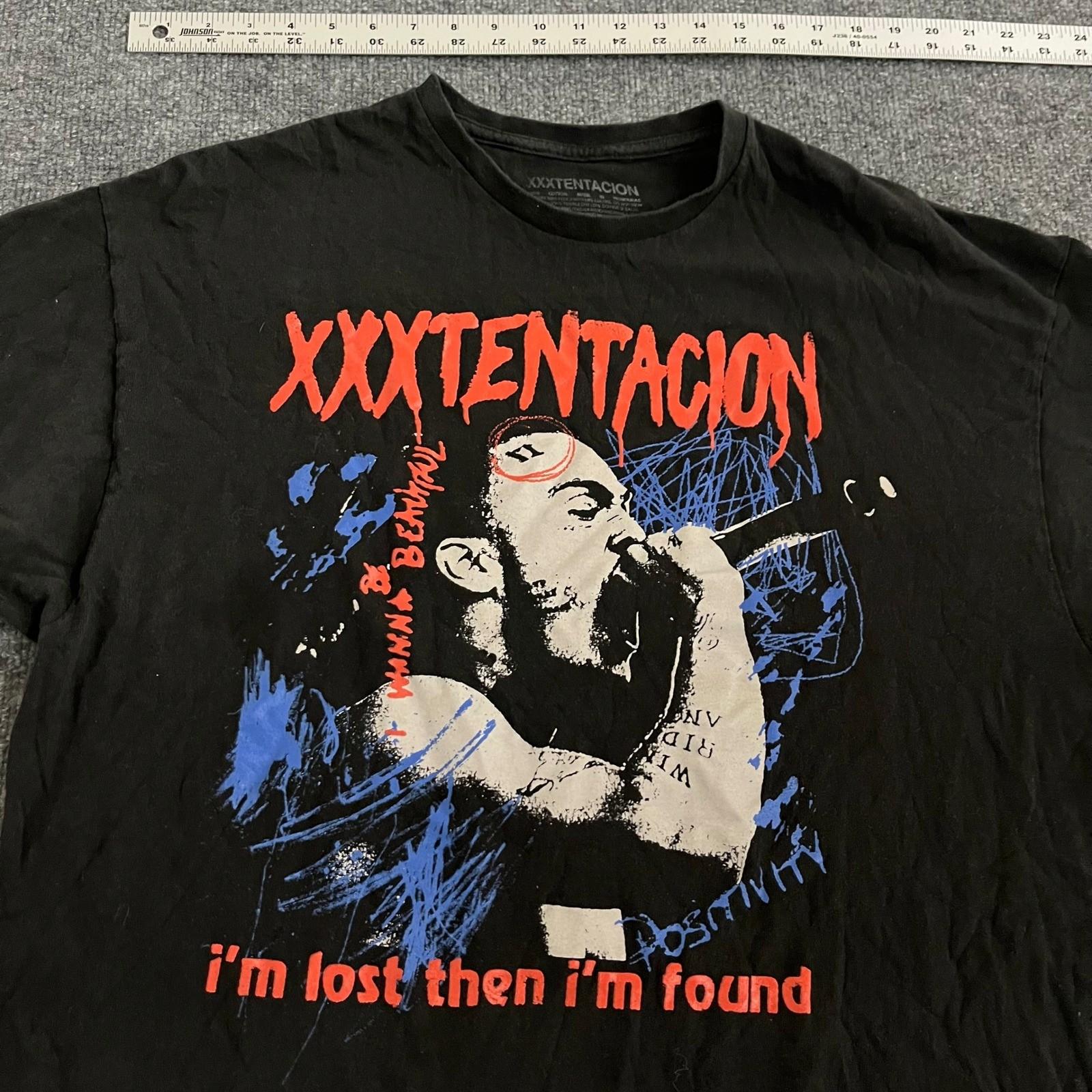 XXXTentacion T-Shirt Mens Size XXL Black Graphic Hip Hop Rap Tee Vibes Forever S