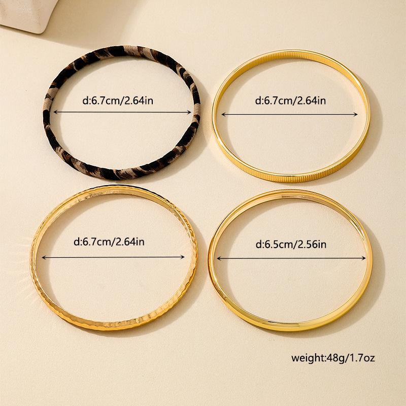 Mode Gold Pigment Kreis Leopard Spitze frauen Armband für Damen