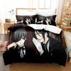 Fashion 3D Design The Black Butler Bedding Sets Comforter Cover Package With Pillowcase Single Size Full Queen Dimension King Dimension Bedclothes Bed