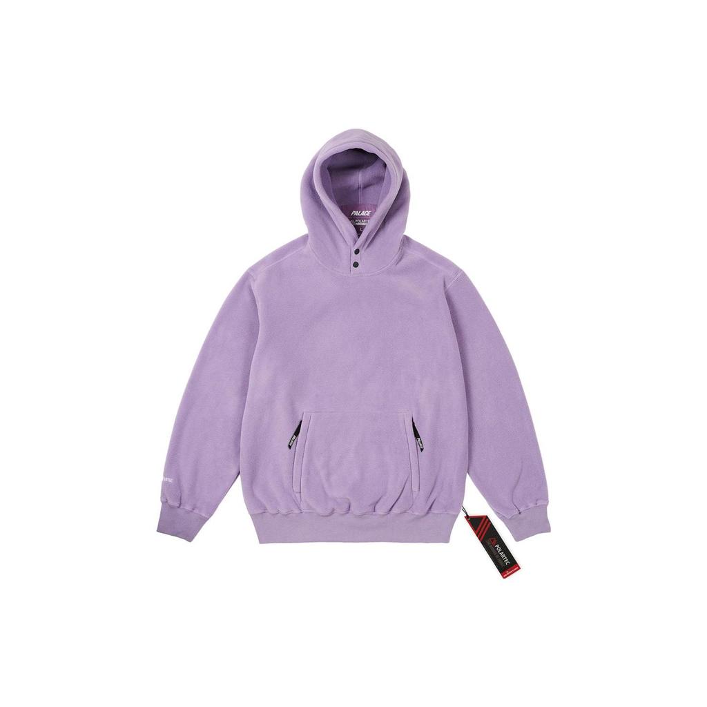Palace Ultimo Series FW23 Solid Color Logo Pocket Hoodie Unisex Hoodies Purple P25CS155