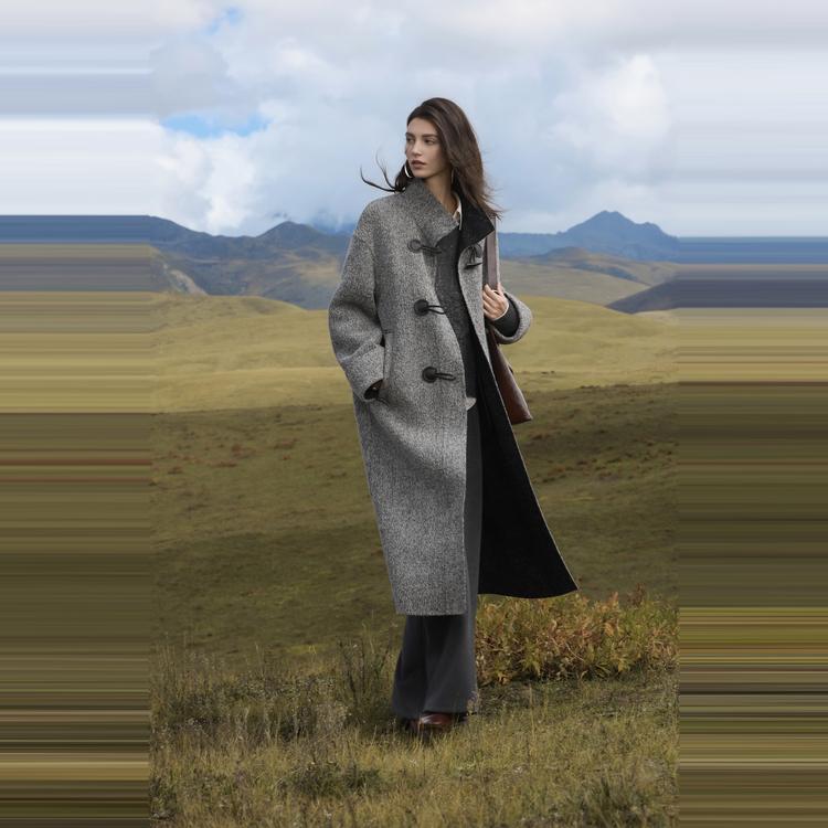 ELLE Elegant Fashionable Comfortable Versatile Long Sleeve Coat Women Coats EN52461