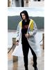 Qinfei Unisex Long Travel Rain Poncho with High-Frequency Heat-Pressed Seams
