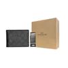 New COACH Boxed PVC Wallet Set And Wallet Mini Men's Black CE441-MI5