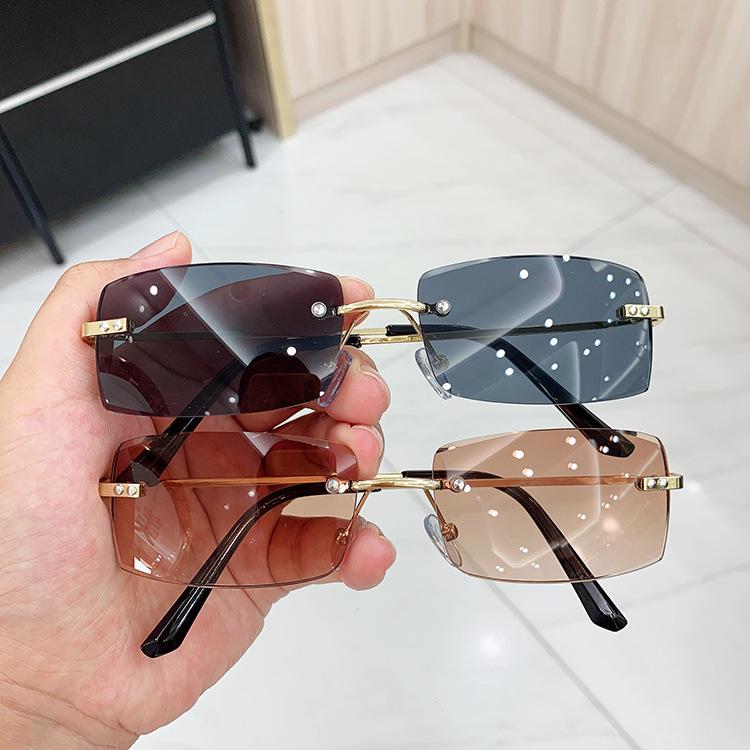 Kedun Frameless Sunglasses: Stylish 2021 Trend, Euro-American Fashion for Women