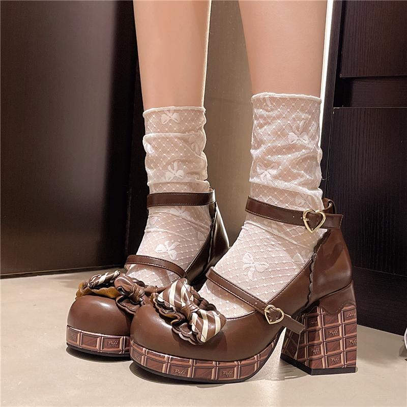 Fashion 2025 New Mary Jance Women High Heels Shoes Chunky Dress Lolita Designer Shoes Fashion Autumn Pumps Elegant Luxury Ladies Shoes