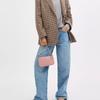 Coach Nolita 19 Iconic Studded Zip Closure Pebble Leather Shoulder Tote Bag Small Women Handbags Pink CX262-IMP02