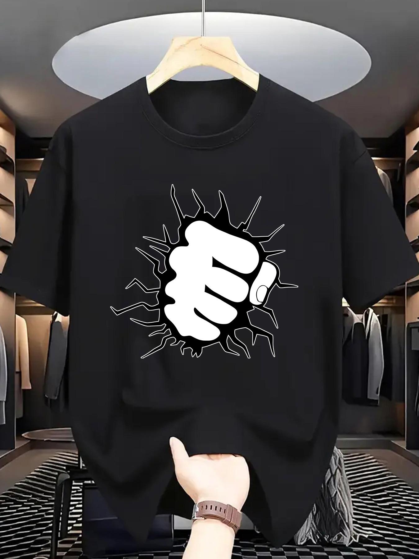 Summer 100 Cotton Multifunctional Fashionable Trendy Funprint Outdoor Travel Comfortable and Breathable Mens Tshirt S