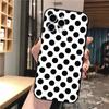 Schwarz Weiß Polka Dot Leopard Handyhülle für iPhone Samsung Galaxy Redmi Xiaomi Oppo OnePlus Note SA 7 8 9 10 11 12 13 14 20 21 22 23 53 54 Pro Ultra