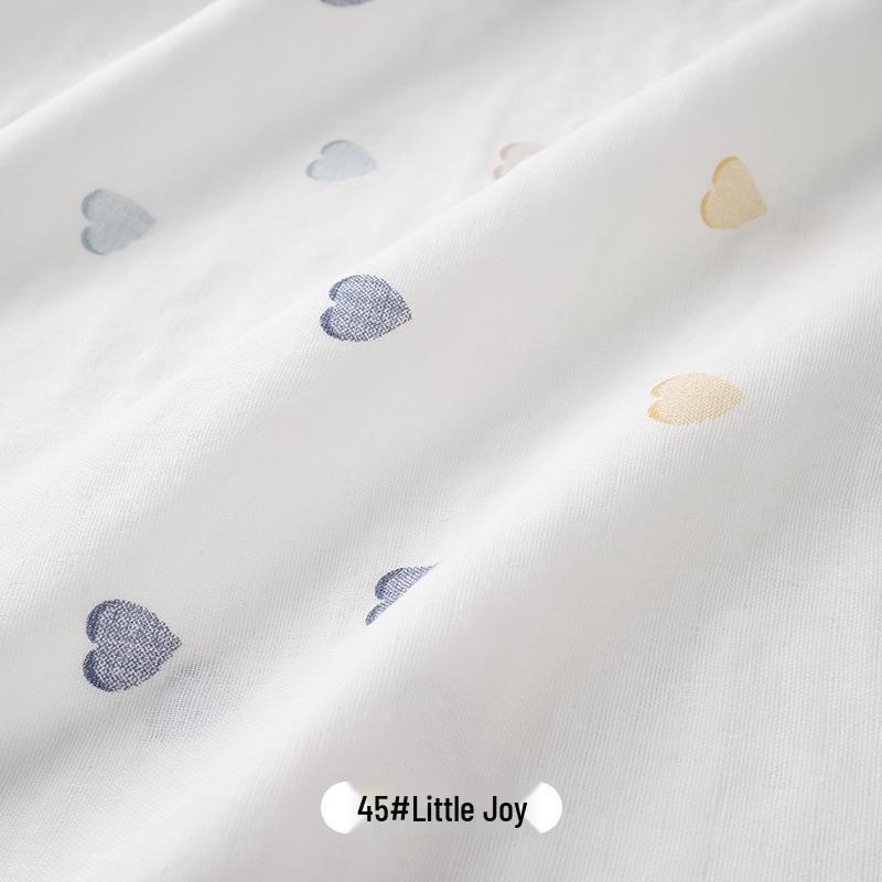 100% Cotton Double Layer Gauze Fabric: Cartoon Baby Pajamas, Drool Bibs, Bath Towels, Fabric Remnants.