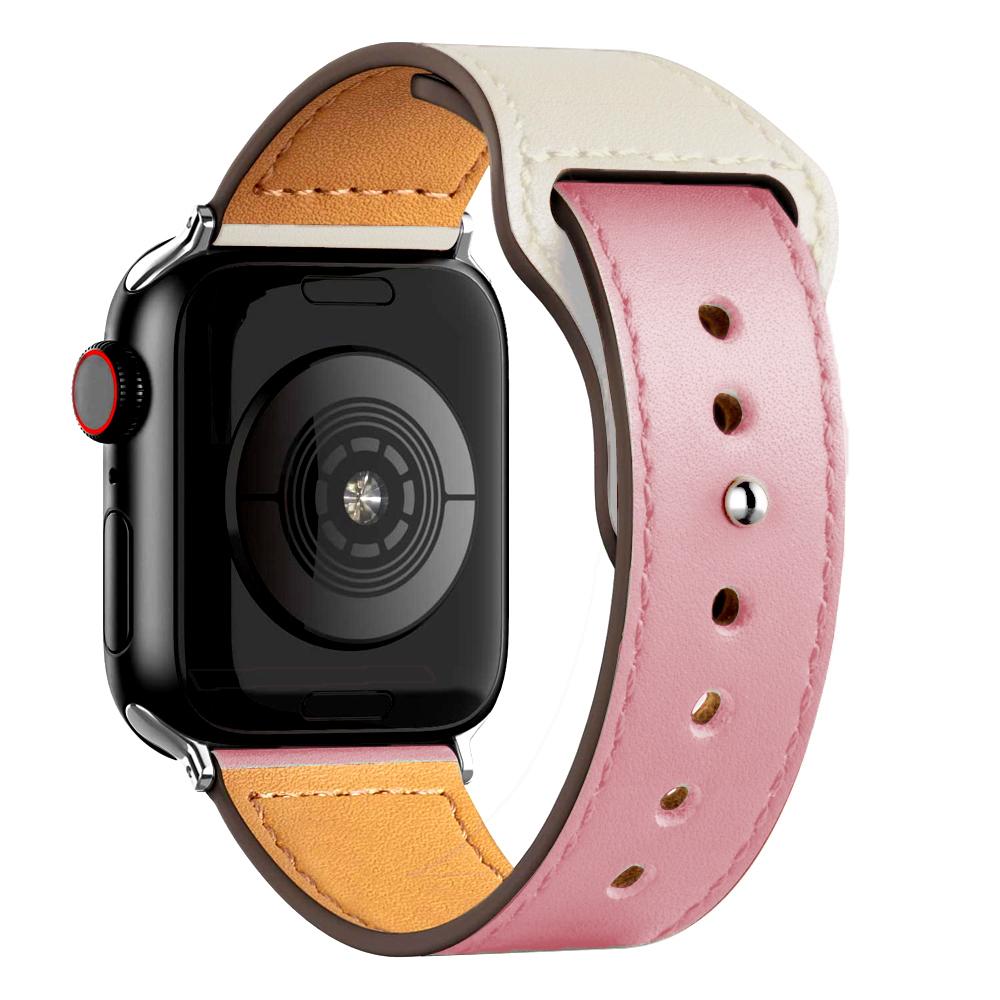 Leather Strap For Apple Watch Band 44mm 45mm 49mm 41mm 40mm 42mm 38mm Wristband Correa Bracelet iWatch Series 8 9 3 4 5 6 SE 7