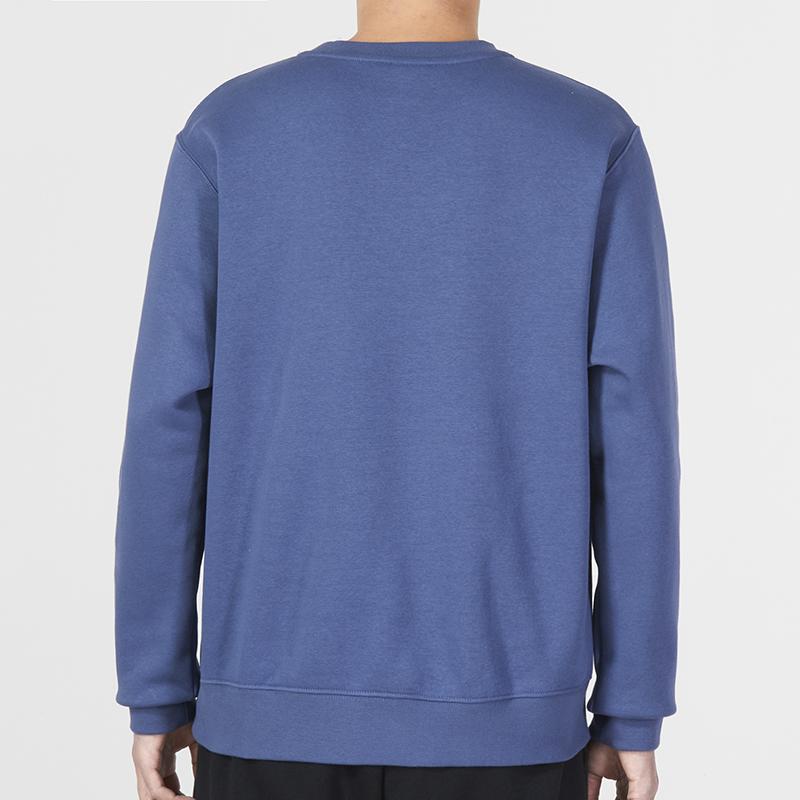 Nike Club Fleece Crew Neck Sweatshirt With Mini Logo Men Tops Phenom-Blue DX0782-491