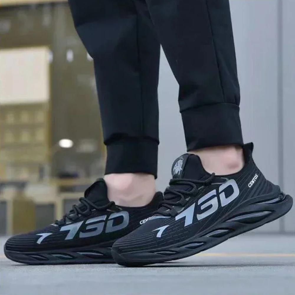 Schuhe für Herren, lässige Slip-On-Mode-Sneaker, atmungsaktive Laufschuhe, Outdoor-Walking-Trainings-Tennisschuhe