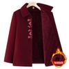 Festive Old Lady Winter Woolen Jacket Mink Top Old Man Tang Clothing Velvet Warm
