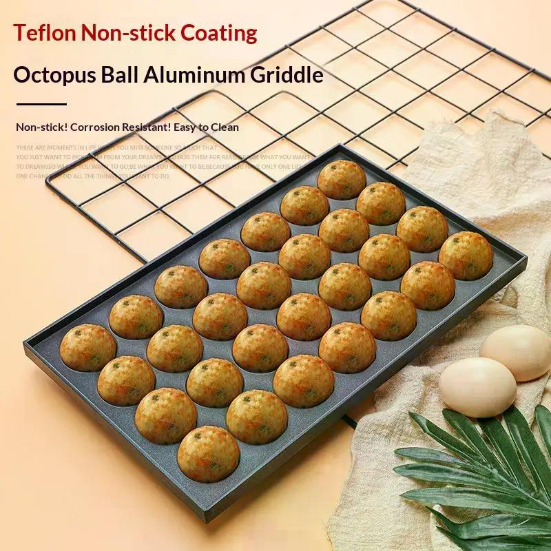 28 Hole Food Grade Non Stick Octopus Meatball Baking Tray, Quail Eggs, Fish Balls, Cakes, Essential For Outdoor Family Picnics