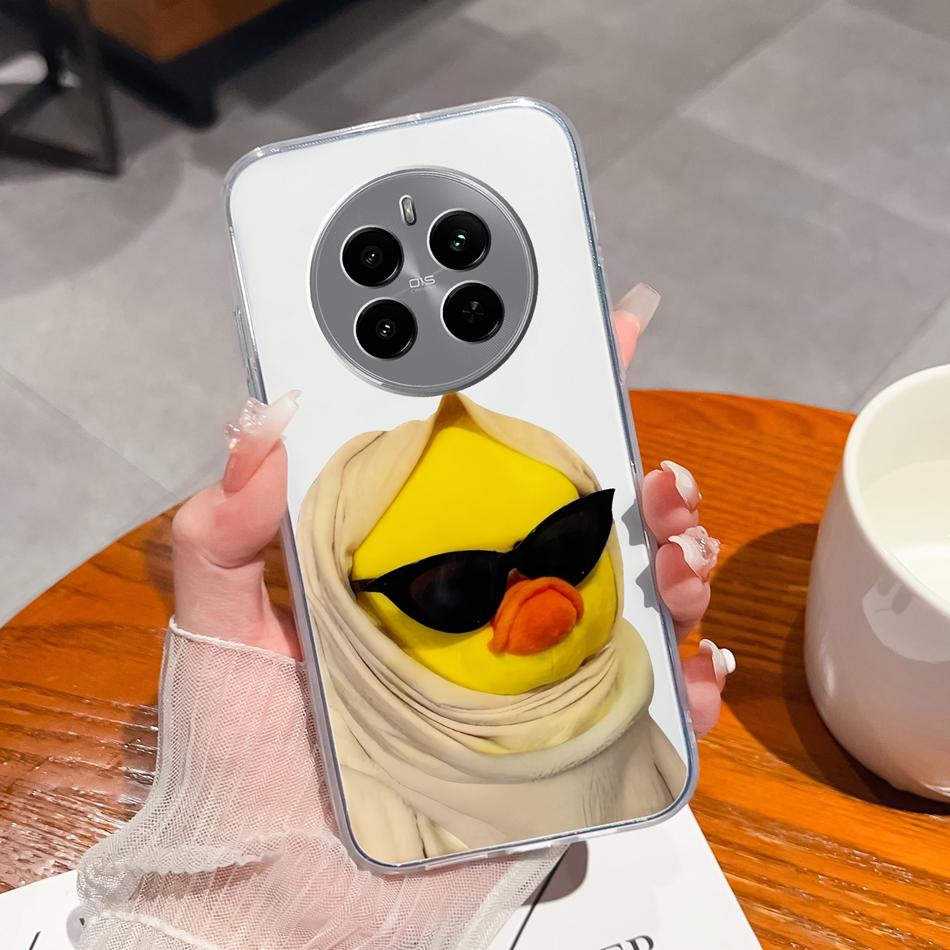For Oppo Realme 12 Pro Plus Case For Realme12 4G 5G Phone Cover Cute Anime Transparent Soft Slim Protective Bumper Funda Coque