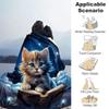 1 Stück Leichte Flanelldecke mit Katzenmuster, Bequeme und Warme Decke, für Camping Sofa Bett und Couch Büro, Geschenk