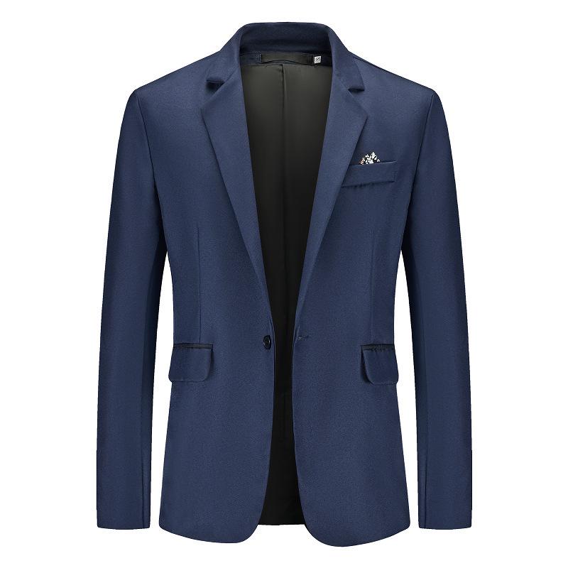 Chaqueta de traje casual para hombre estilo coreano sin plancha