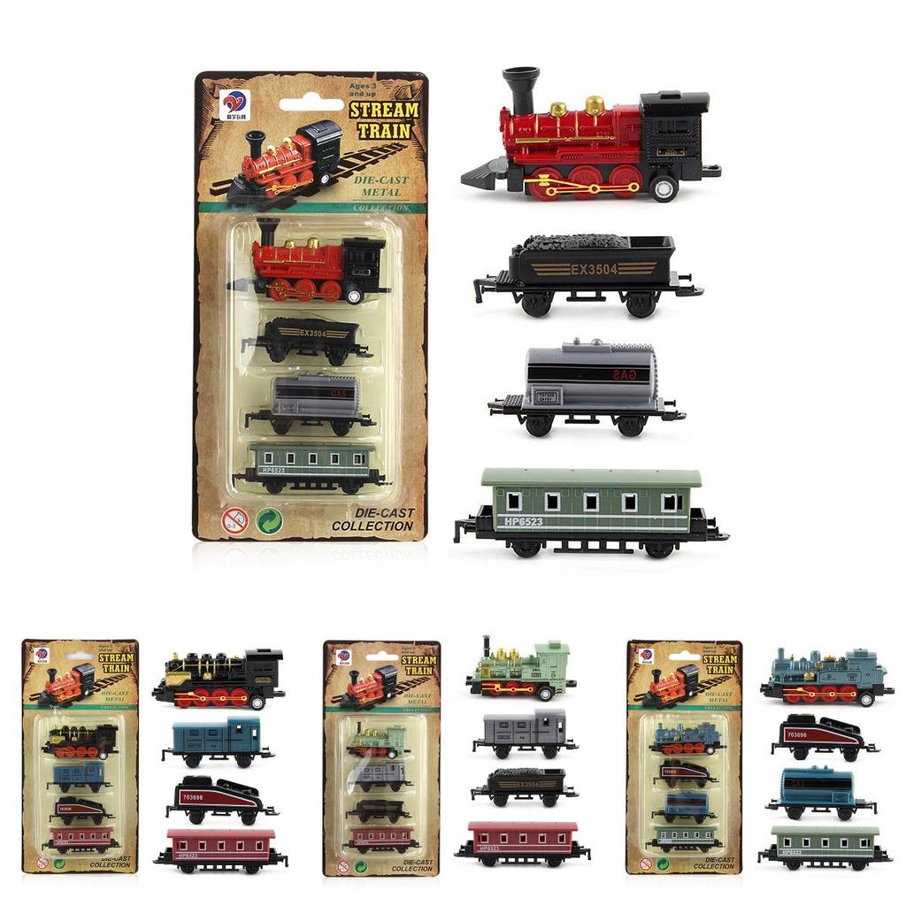 Luxurious Mini Steam Smoke Train Set Perfect Christmas Gift For Kids Deluxe Set